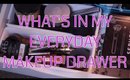 WHAT'S IN MY EVERYDAY MAKEUP DRAWER | #KaysWays