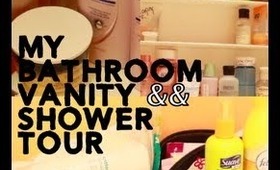 My Bathroom Vanity && Shower Tour