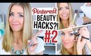 5 MORE Pinterest Beauty Hacks TESTED! || #2