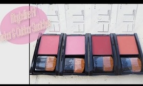 Maybelline Fit New 2013 Blushes Indoor and Outdoor Swatches