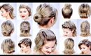 11 SUPER EASY HAIRSTYLES WITH BOBBY PINS FOR SHORT HAIR  | Milabu