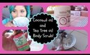DIY Body Scrub with Coconut oil and Tea Tree oil