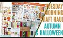 TUESDAY MORNING Craft Haul this week, Tuesday Morning FALL craft haul, Halloween Craft Haul