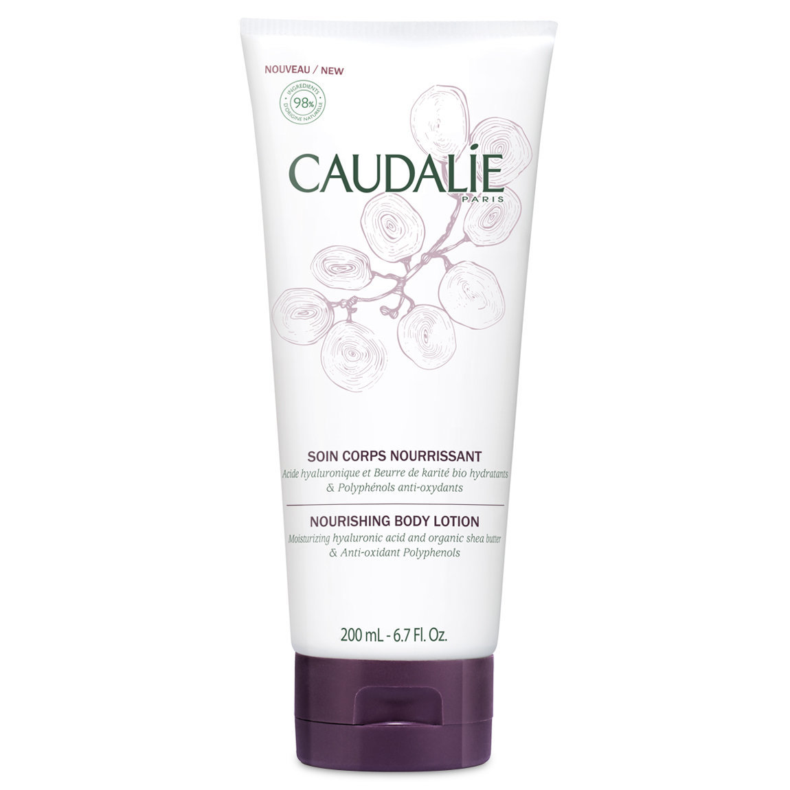 Caudalie Nourishing Hyaluronic Body Lotion alternative view 1 - product swatch.