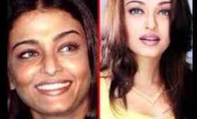 HORRIBLE aishwarya rai plastic surgery and without make up pics and images of aish ugly