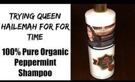NEW Pure VEGAN ORGANIC PEPPERMINT SHAMPOO on Natural hair  || Vicariously Me