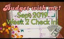 BUDGET WITH ME | WEEK 2 SEPTEMBER 2019 CHECK IN | Paycheck to Paycheck Budget | Debt Avalanche