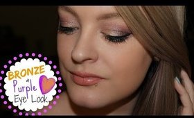 Bronze & Purple Eye | Talk Through Tutorial