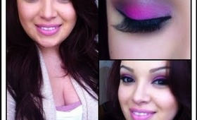 2014 Valentines Day Makeup Tutorial! (hot pink smokey valentine eyes)