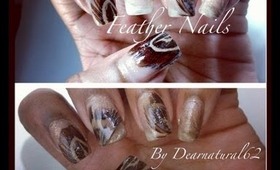 #114 Feather Nail Tutorial & Twitter Giveaway