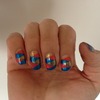 plaited nail design