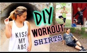 DIY Workout Shirts (Wildfox & Juicy Couture Inspired)