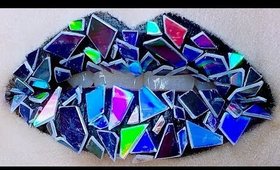 Holographic Shattered Shards of Light Lip Art ft Jeffree Star Cosmetics