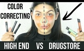 COLOR CORRECTING | HIGH END VS DRUGSTORE | SCCASTANEDA