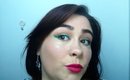 Summer Makeup | Green Liner And Hot Pink Lips || EILEENMCCMAKEUP
