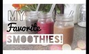 How To Make My 3 Favorite Smoothies! [Organic & Vegan] | AshweeBunn