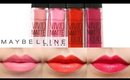 Maybelline Vivid Matte Liquid Lip Color Lip Swatches ♡ 4 colors