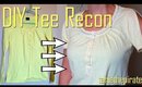 DIY Yellow Shirt Tee Recon