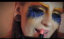 Poison dart soda / Orange blue creative look / make-up / Speedtorial