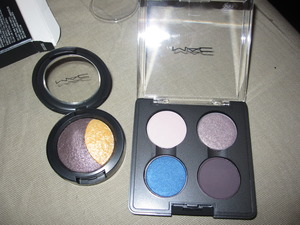 Makeup goodies from cco  Mineralize eyeshadow in Midnight Madness and the Shadowy Lady quad