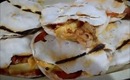 quick snack:crunchy pita pocket pizza recipe all cheese n meat!