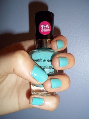 Ulta Professional in Base Coat
Wet n Wild megalast in 218A I Need a Refresh-Mint 
NYC Long Wearing in 271 Extra Shiny Top Coat