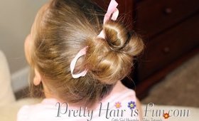 Toddler Hairstyles: Stuffed Hair Bun