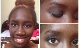 Easy Brown Smokey Eye Makeup Tutorial !