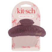 Kitsch Recycled Plastic Glitter Claw Clip Pink