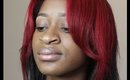How I Color My Relaxed Hair Bright Red