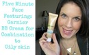 5-minute face using Garnier BB Cream