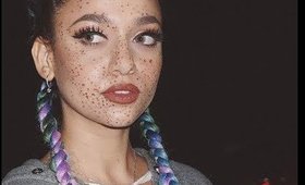 Fake Freckles Makeup Tutorial | طريقه عمل نمش بالمكياج  | BEAUTY BY RAWDAA