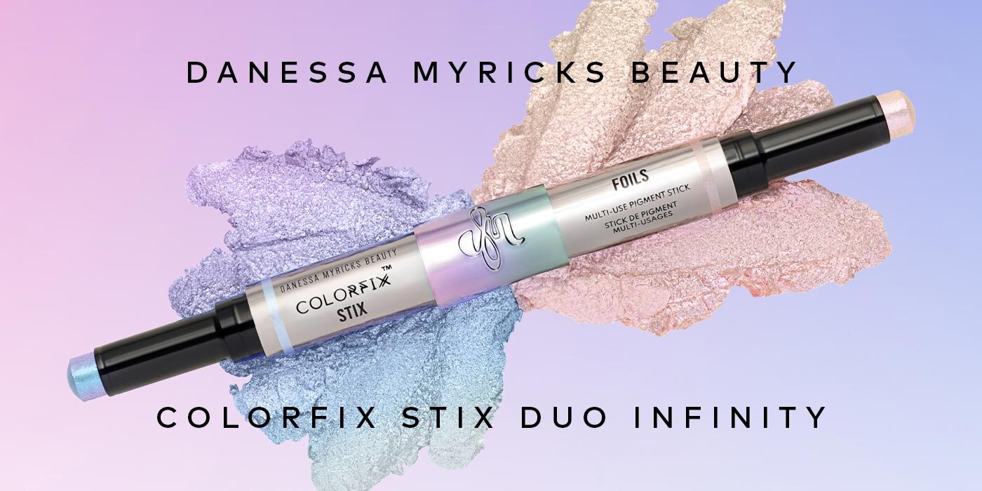 Celebrate Pride with two limited-edition foil shades that shine from every angle. Swipe, layer, and wear wherever you want more light. Shop the Danessa Myricks Beauty Infinity Colorfix Stix Duo at Beautylish.com
