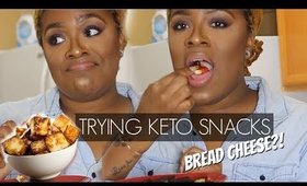 TRYING KETO SNACKS | CARR VALLEY BREAD CHEESE