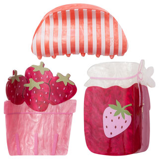 Frasier Sterling Berry Jam Claw Clip Set