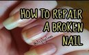 How to Repair or Fix a Broken Nail | Nail Hack | Stephyclaws