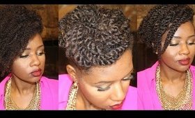 Natural Curly Hair Clip Ins using Big Chop Hair (Two Hairstyles)