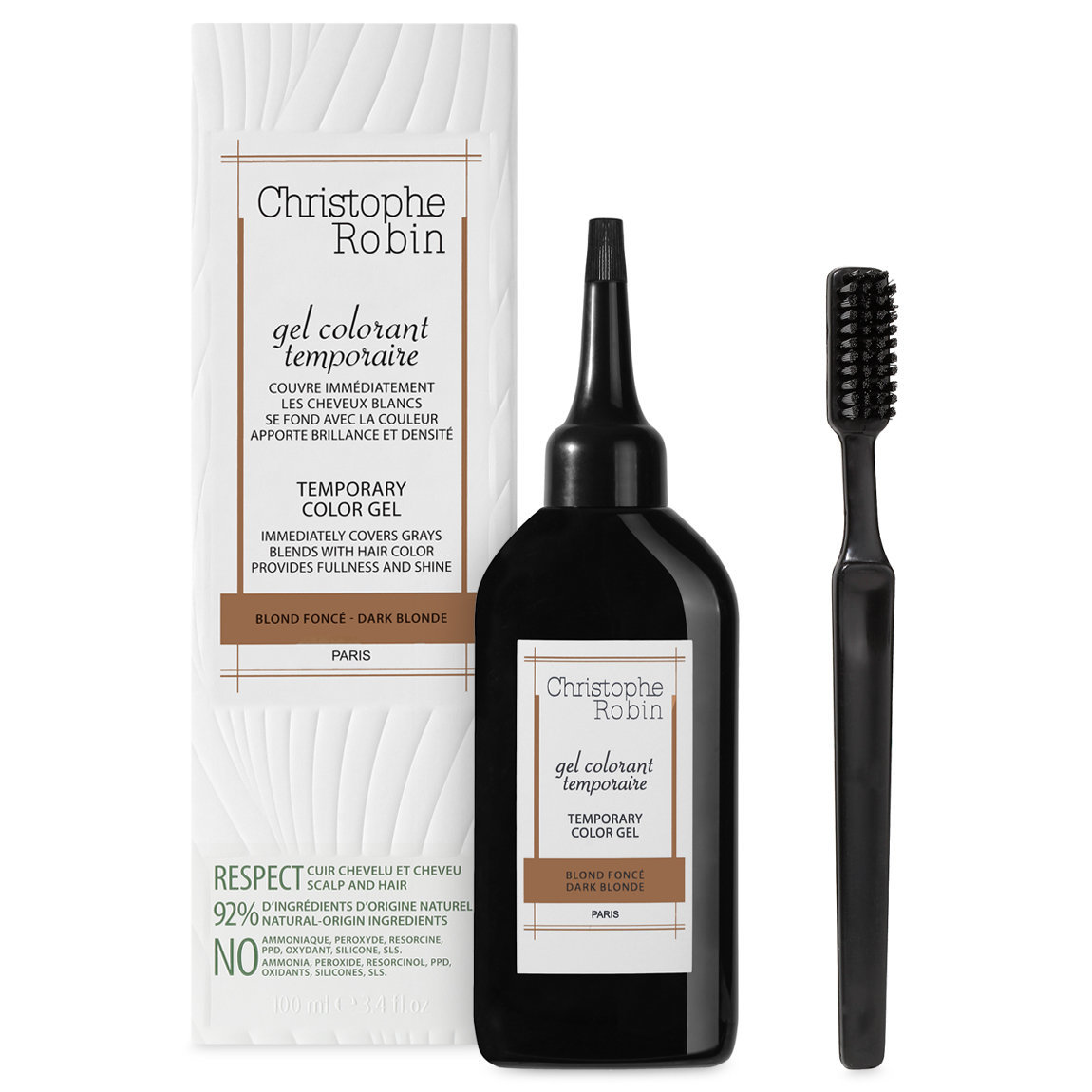 Christophe Robin Temporary Coloring Gel Dark Blonde alternative view 1 - product swatch.