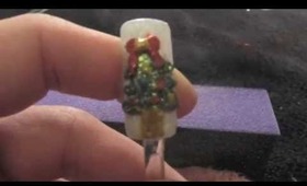 Christmas Tree Nail design