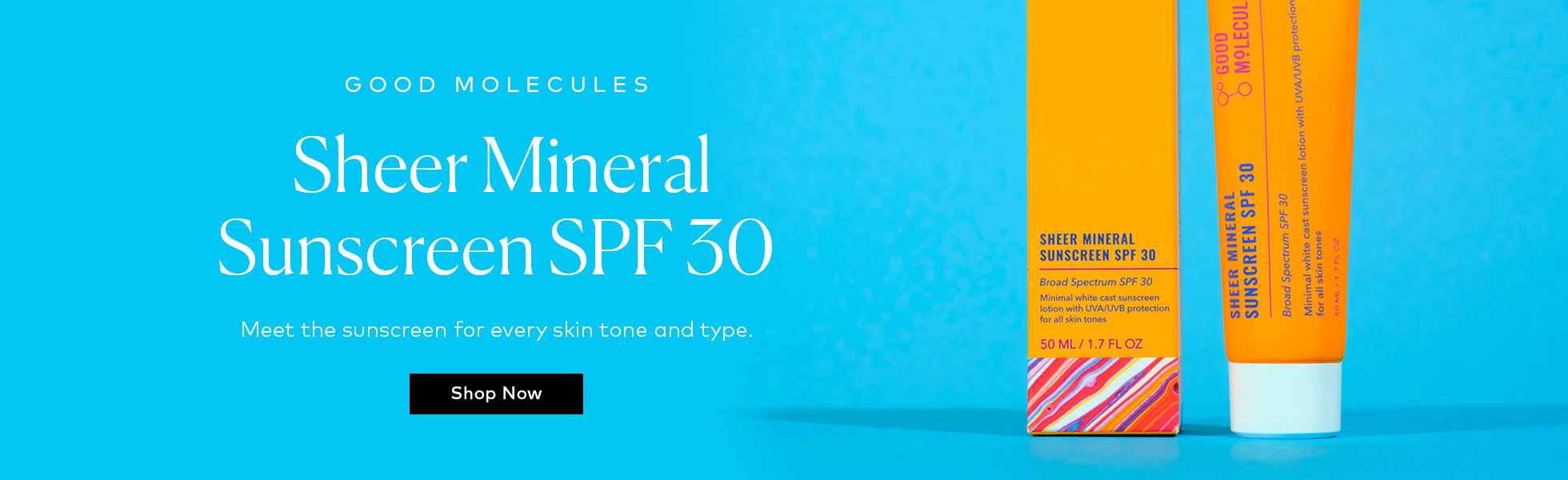 Shop the new Good Molecules Sheer Mineral Sunscreen SPF 30 on Beautylish.com