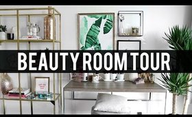 BEAUTY ROOM TOUR 2017 | Pinterest Inspired Decor | Jamie Paige