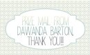 Prize Mail from DaWanda Barton, thank you! [PrettyThingsRock]
