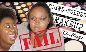 HELEN KELLER DOES MY MAKE UP! | BLINDFOLDED MAKEUP CHALLENGE