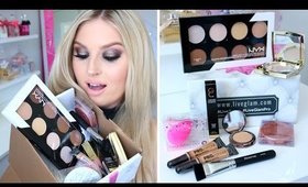 Makeup Unboxing & Demo! ♡ Limited Edition LiveGlam x Shaaanxo Box!