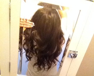 I used a 1 1/2 inch curling iron !