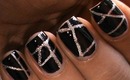 Striping tape nail art tutorial for beginners DIY at home Designs striping tape short/long nails