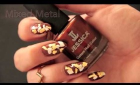 HOW TO: Fall Nail Art (Gold & Silver Leaf)