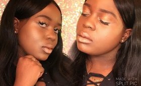 FULL FACE USING ONLY HIGHLIGHTERS Challenge | RoyalDBeauty'TV