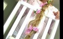 Rapunzel 'Tangled' braided hair tutorial for halloween!  I Naturesknockout.com