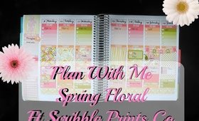Plan With Me: Spring Floral ft Scribble Prints Co